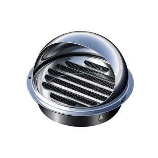 75pvc排气风口防风罩110不锈钢风帽160外墙出风口200通风透气新风