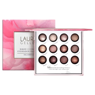 Laura Geller烘焙12色眼影盘丝绒哑光日常淡妆多色系新手送礼物