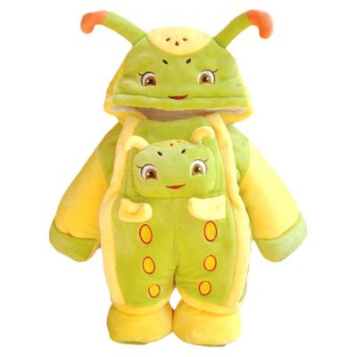 婴儿冬装加绒加厚外出抱衣新生儿