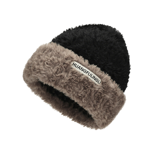 帽子女款2025新款冬大头围毛线帽高颜值高级感骑车时尚洋气女加厚