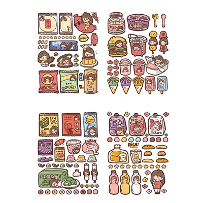 木子里日常贴纸手帐本插画记事
