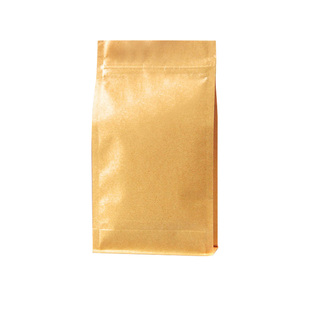 牛皮纸袋自封袋茶叶密封袋八边封自立袋加厚食品包装袋干果封口袋