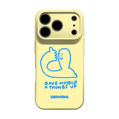 为自己喝彩 适用iPhone18pro苹果手机壳17pmx新款外壳16promax简约ins风15plus独特艺术小众款14韩系不撞款13