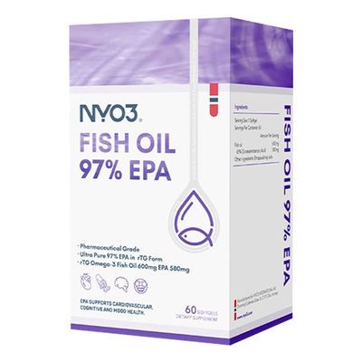 NYO3鱼油FIsh oil 97%EPA 60粒深海鱼油挪威白金罐97%鱼油高浓度
