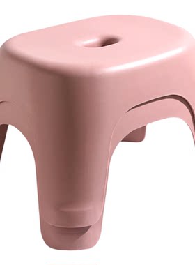 成人矮凳卫浴凳实用家用透明塑料小凳子多功能换鞋凳脚踏小板凳