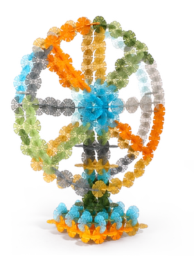 3-6岁儿童雪花片拼插积木