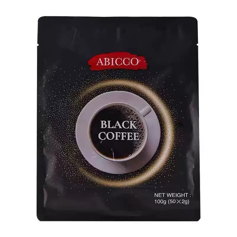 马来西亚爱比可ABICCO黑咖啡速溶咖啡固体饮料100克(50包x2g)