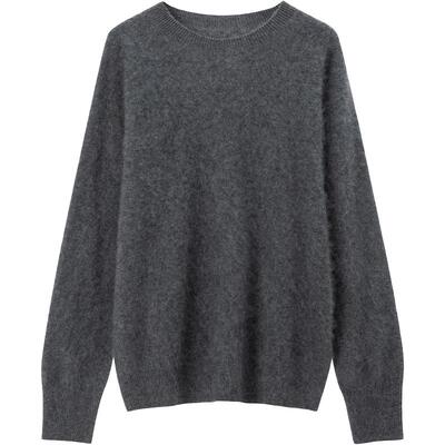 绵羊毛+山羊绒LAGOGO宽松针织衫