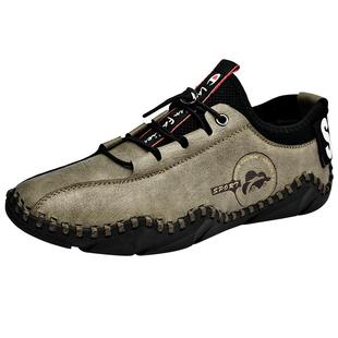 铠甲公羊清仓处理断码特价真皮大码平底休闲软面软底驾车鞋男捡漏