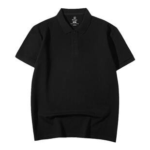 mkdbjn潮牌纯色polo衫男短袖宽松2026夏季新款纯棉翻领t恤光板潮