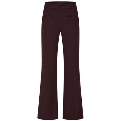 曼德诗高腰通勤喇叭裤