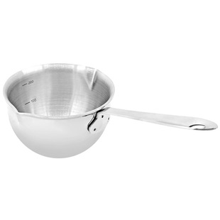 不锈钢量勺热油锅迷你黄油锅奶锅奶杯油泼小锅热奶杯热熔锅可明火