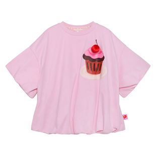 pocoblush【一盘甜点】泡泡袖T恤女童春夏款热气球宽松可爱短袖