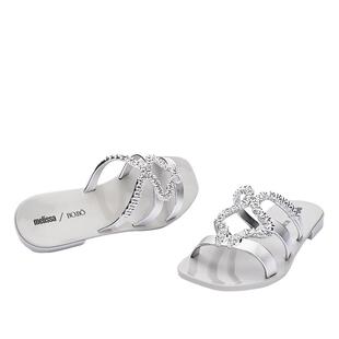 Melissa梅丽莎2023款BOBO时尚平底休闲女果冻拖鞋33862