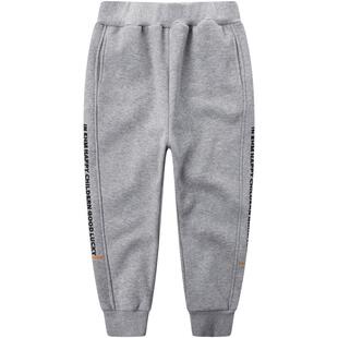 小象汉姆童装男童加绒裤子保暖儿童运动裤一体绒冬装2026新款长裤