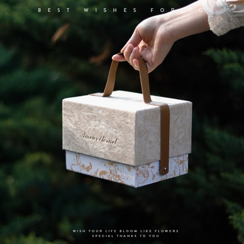 法式伴手礼盒子娘网红喜糖盒特别高级感成品简约大气回礼空生日礼