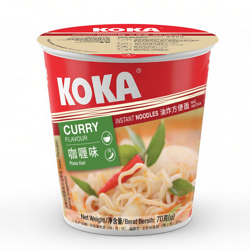 koka新加坡进口杯面70g代餐咖喱