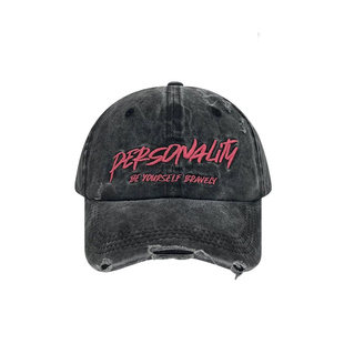 美式复古水洗棒球帽刺绣字母鸭舌帽2026正流行显脸小遮阳防晒帽子