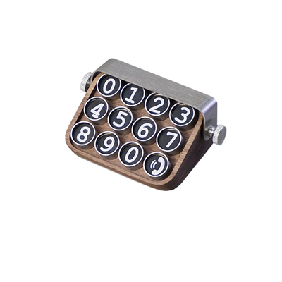 实木停车牌复古隐藏号码夜光数字