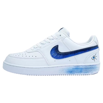 球鞋定制 Nike Court Vision 天使之眼 晕染解构百搭低帮男女板鞋