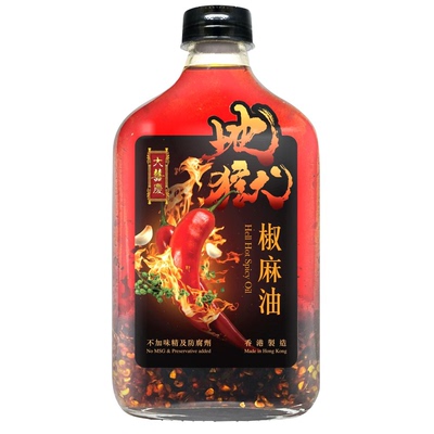 大喜庆 地狱椒麻油230克爆炒辣椒油麻辣香爽炒菜炒肉炒饭炒面爆辣