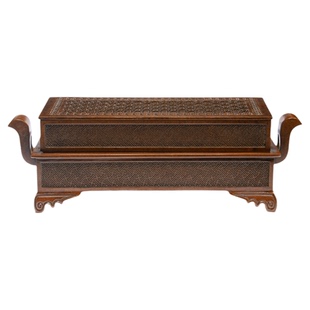 庆松堂铜炉名家胡庆松制朝冠耳香薰炉紫铜印香炉香道打香篆熏香炉