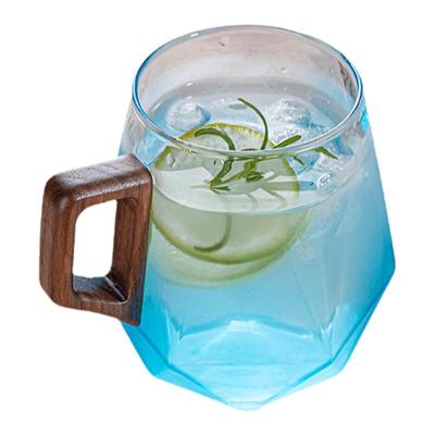 轻奢耐高温玻璃水杯家用套装水具高颜值喝水杯子带手柄茶杯乔迁