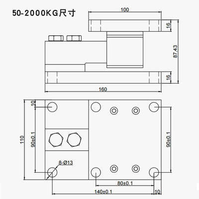反应釜悬臂梁称重传感器模块高精度荷重重量压力传感器测力罐体