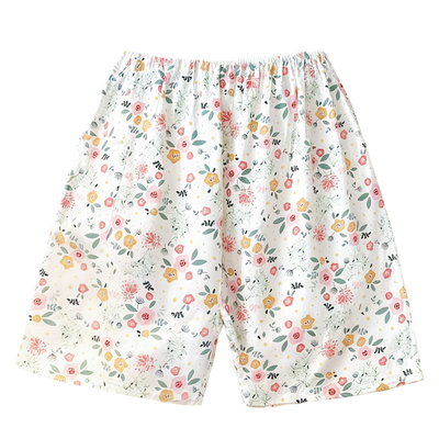 女棉绸家居短裤，轻便柔软，吸汗