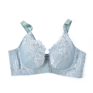 内衣有钢圈薄款调整型聚拢文胸薄款无海绵全罩杯上托防下垂收副乳