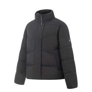 李宁女子保暖防泼水立体裁剪2025冬季新品鸭绒短羽绒服AYMV196