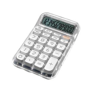 透明计算器办公用语音款学生专用高颜值商务财务会计专用算账用机械按键计算机便携式小巧多功能办公室计算器