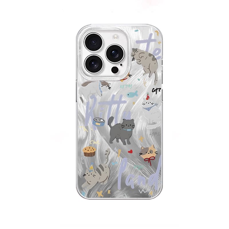 小猫罐头蛋糕适用于iPhone18promax/iPhone17pro手机壳华为mete80一加13磁吸vivoS30羽纱红米K80小米17OPPO