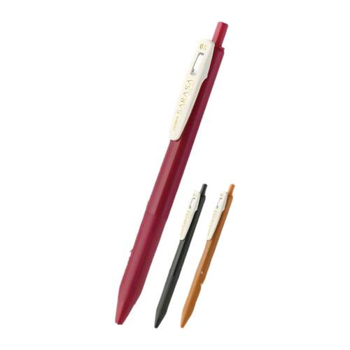 包邮 日本ZEBRA斑马JJ15复古笔sarasa新色暗色系中性水笔5色学生手账笔10色全套装复古色ins按动中性笔0.5mm