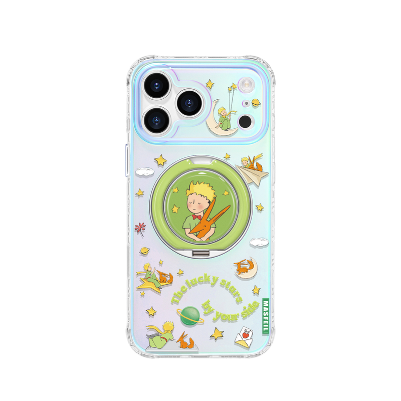 MASFEIL × 小王子星空适用苹果17Promax手机壳新款Lo9带支架iPhone16Pro保护套ip15高级14支点可爱13pm好看
