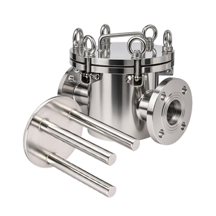 钕铁硼磁性过滤器强磁管道除铁器不锈钢304液体锂电池除铁过滤器