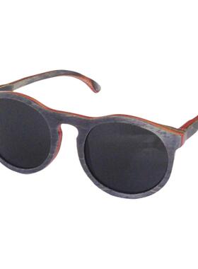 墨镜欧美灰色复古风圆形太阳镜