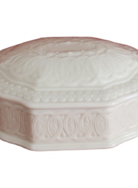 w1962出口欧洲奶油色浮雕陶瓷