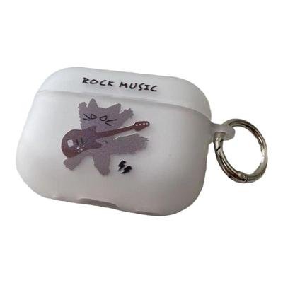 摇滚猫咪airpodspro23保护套二三4代苹果耳机壳无线蓝牙原创吉他猫咪可爱软壳磨砂系列