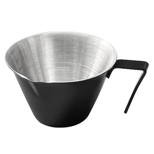 不锈钢咖啡萃取杯带刻度意式浓缩萃取量杯盎司杯304奶盅接液杯