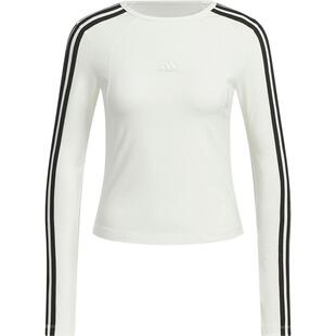 Adidas/阿迪达斯正品运动透气新款女士条纹简约休闲长袖T恤JW4643