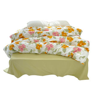 《拜访玛莉莲》原创电影感复古大花全棉磨毛被套秋冬保暖被罩被单