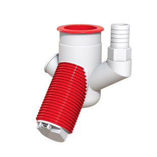 45度墙排下水三通密封塞洗衣机3分扫地机专用接头防臭下水管神器