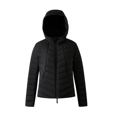 【90%鹅绒】PRICH时尚修身收腰排骨羽绒服2025冬新款轻盈短外套女