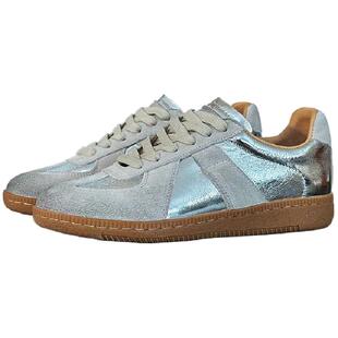 VCA德训鞋女鞋真皮2026新款轻便平底鞋春秋季软底休闲鞋牛皮板鞋