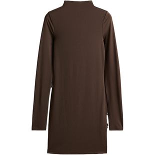 HM女装连衣裙春季女士时尚舒适高领迷你连衣裙1234799