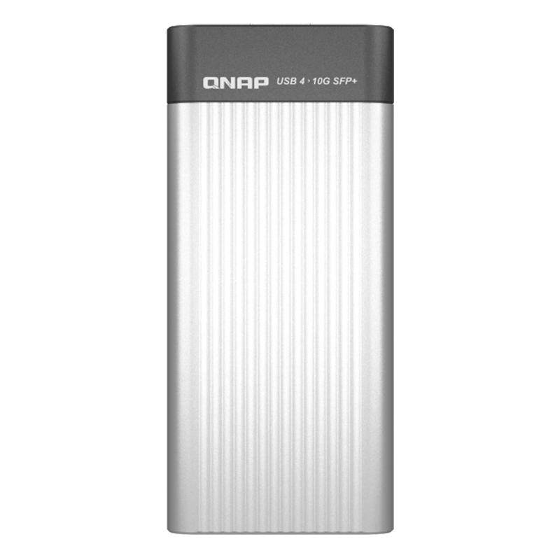 QNAP威联通QNA-UC10G1SF万兆光口网络转换器USB4Type-C转10GbE SFP+兼容USB4和Thunderbolt™雷电3/4端口