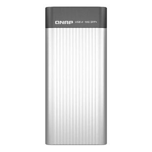 QNAP威联通QNA-UC10G1SF万兆光口网络转换器USB4Type-C转10GbE SFP+兼容USB4和Thunderbolt™雷电3/4端口