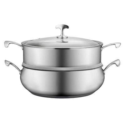 顺发蒸锅福享26cm欧式汤锅火锅双