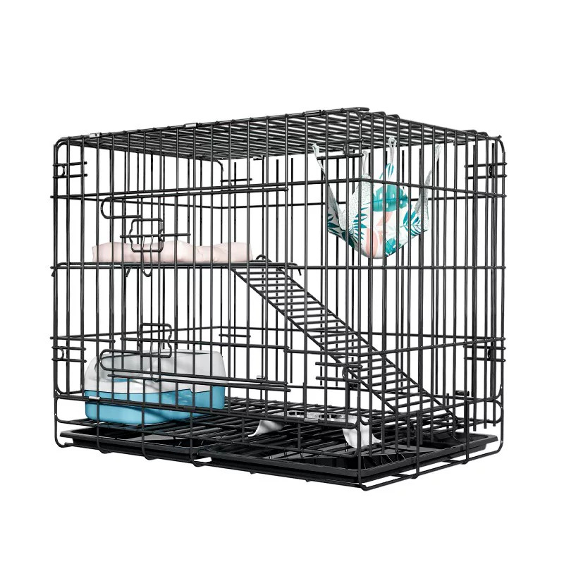 折叠猫咪窝宠物笼子猫笼子家用室内超大自由空间带厕所一体不占地